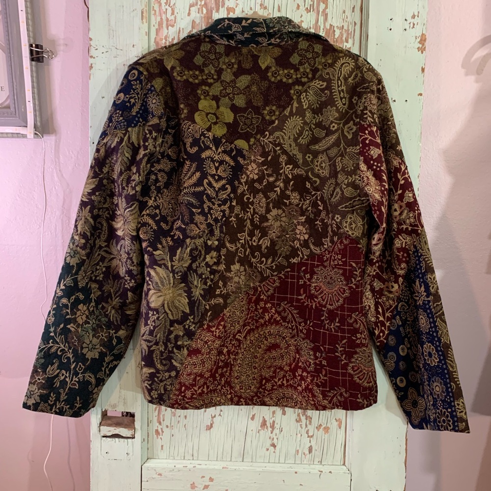 Sacred Threads Multicolor Patchwork Blazer - image 3